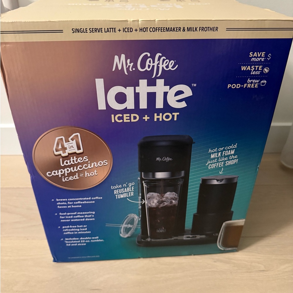 Mr. Coffee Latte Iced + Hot Maker